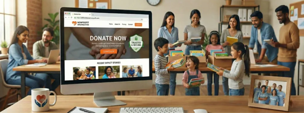Nonprofit website maintenance improving donor trust and secure online donations