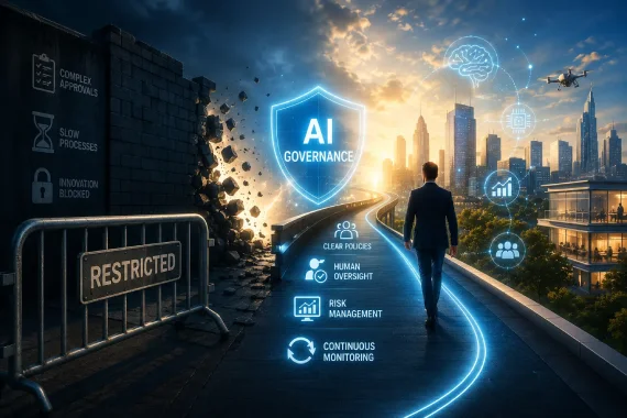 AI governance enabling innovation without blocking progress