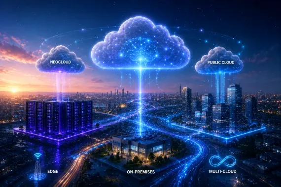 Future cloud infrastructure connecting neocloud, public cloud, edge and multi-cloud systems