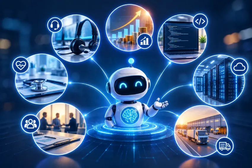 Multi-agent AI supporting different business functions