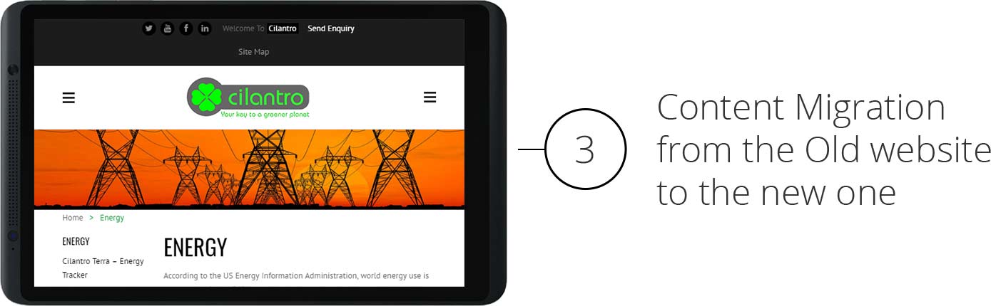 Content Migration old Website to New Website