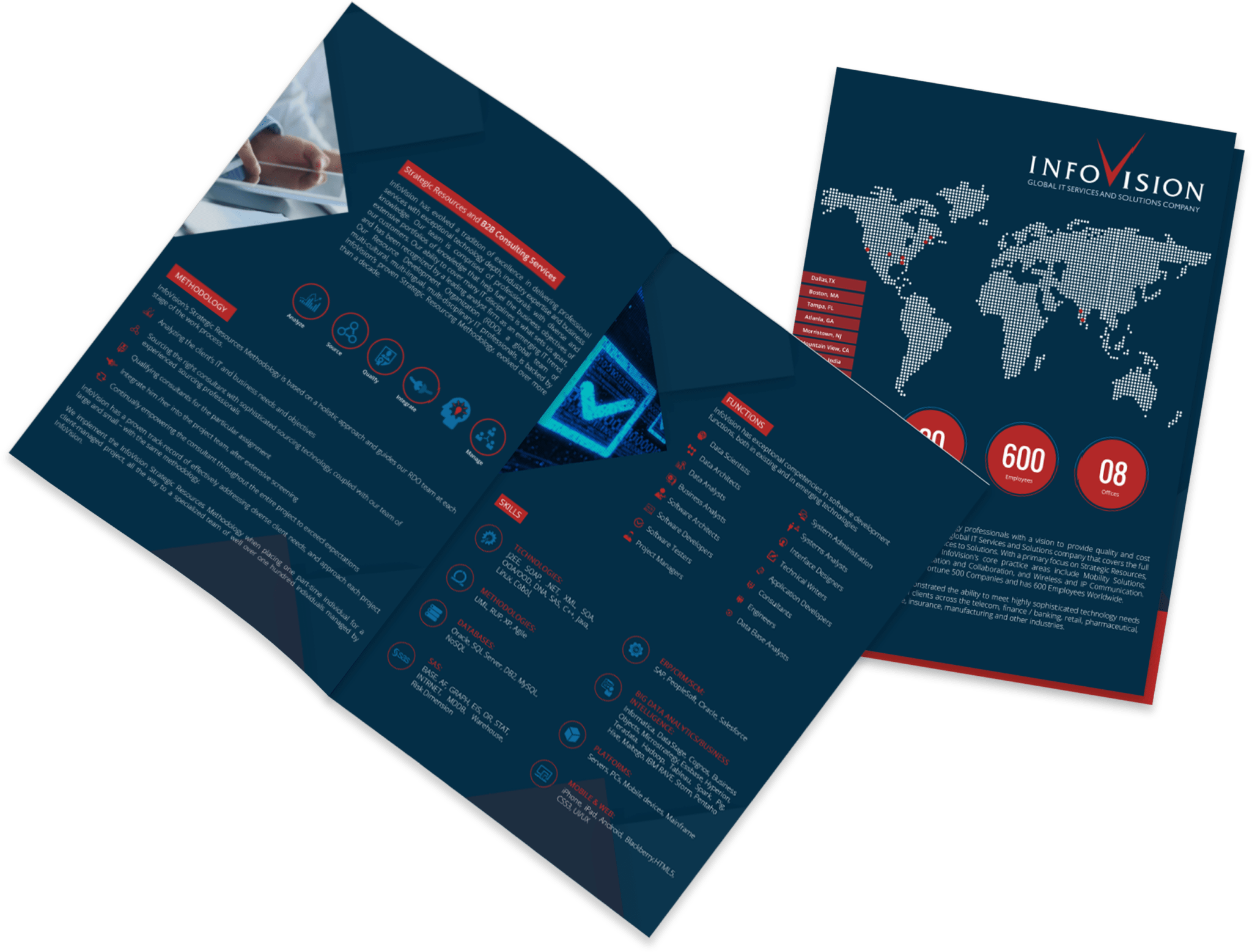Brochure Designed for Infovision for IT Data Analytics