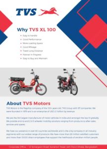 Brochure Design for Motor Company