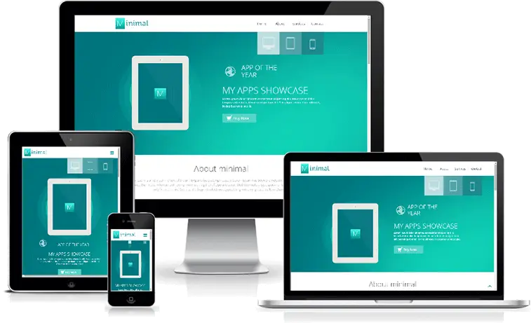 Responsive HTML5 Website Displayed on Multiple Devices