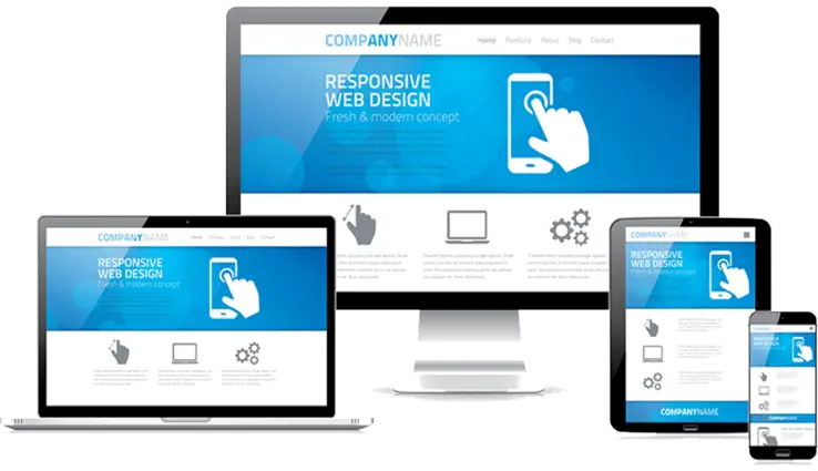 Team Working on Responsive Website Design and Development