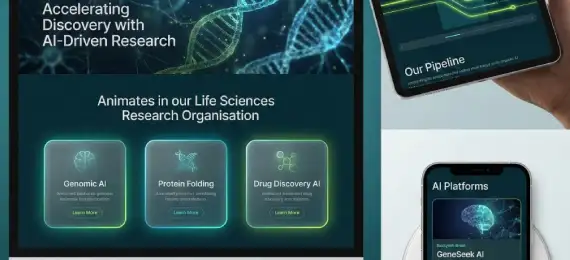 Pharmaceutical company website design