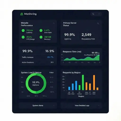 Website Uptime Monitoring Dashboard Website Uptime Monitoring Dashboard