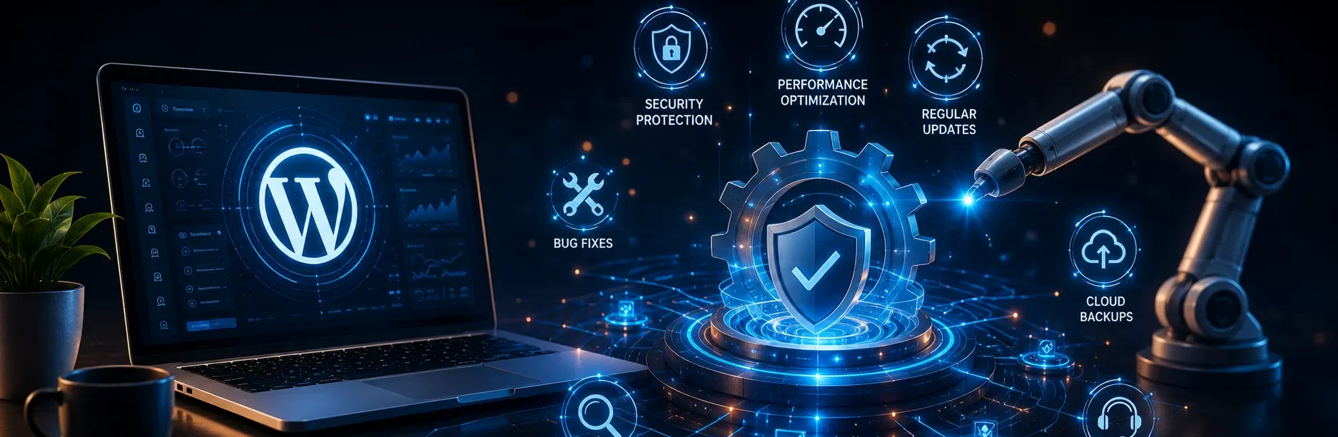 AI-driven WordPress security, updates, and website optimization