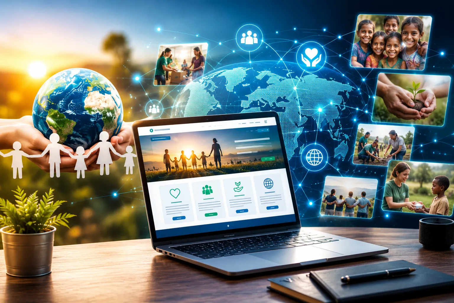 AI-ready NGO website with global digital outreach AI-ready NGO website with global digital outreach