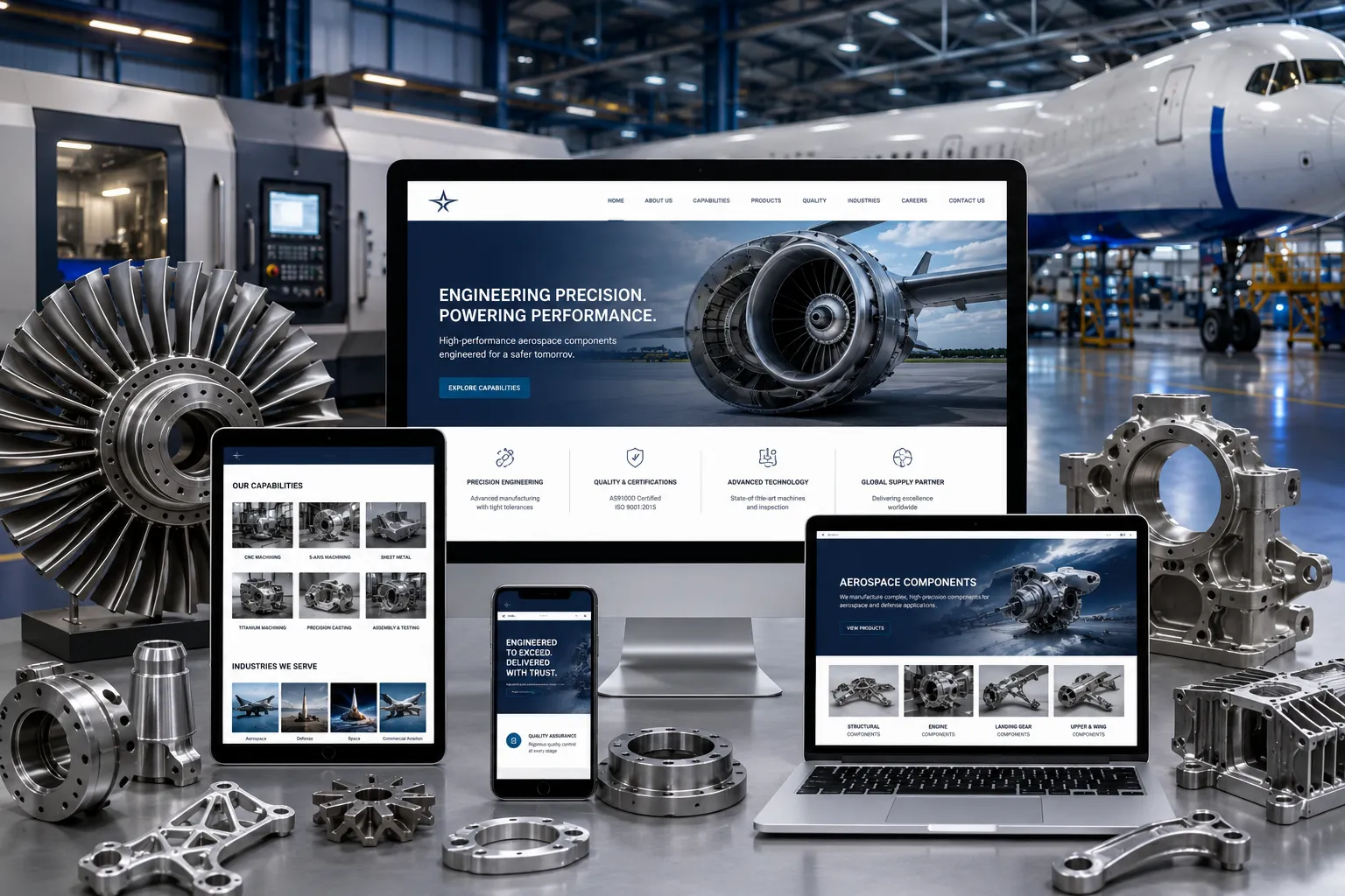 Multi-device responsive design showcase