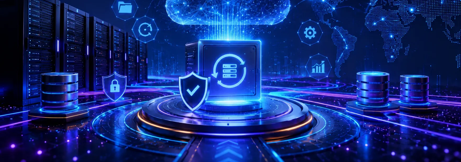 Enterprise cloud backup, encrypted data protection and disaster recovery