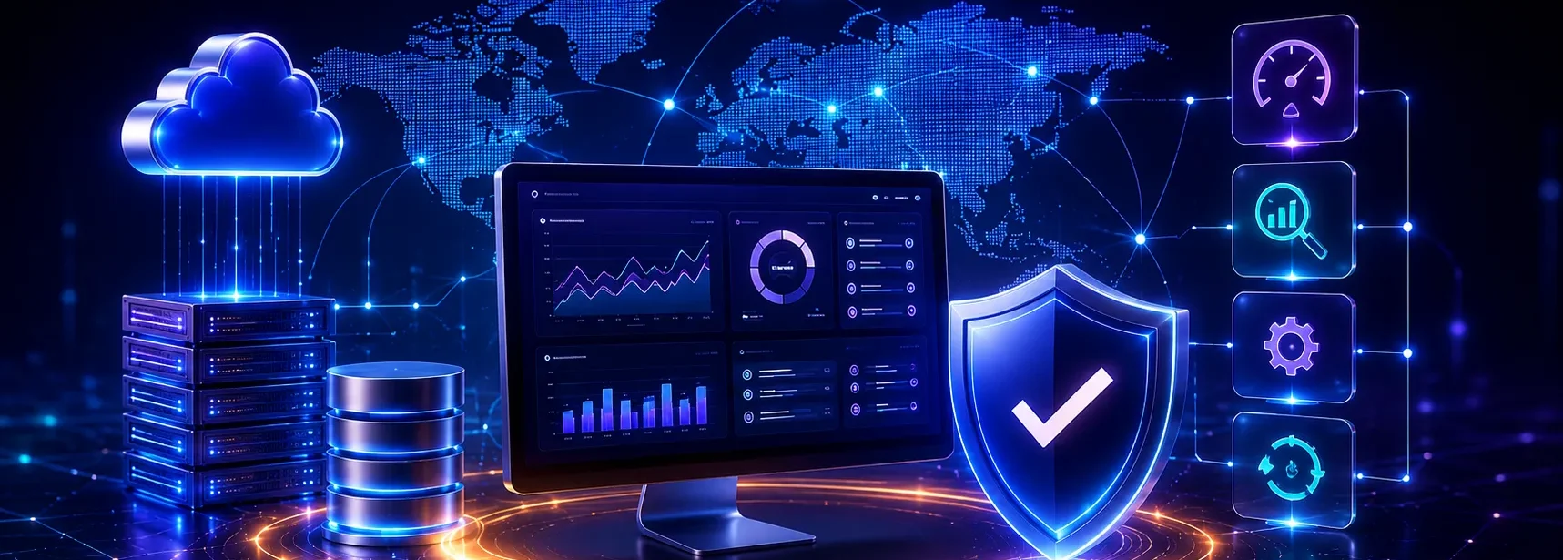 Enterprise website monitoring, security management, and uptime optimization