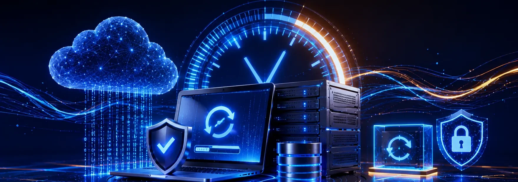 Intelligent website recovery, secure servers and continuous data protection
