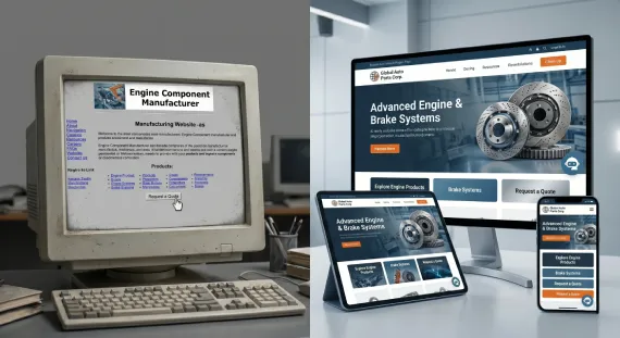 Manufacturing industry website displaying precision engineering and die casting capabilities Manufacturing industry website displaying precision engineering and die casting capabilities