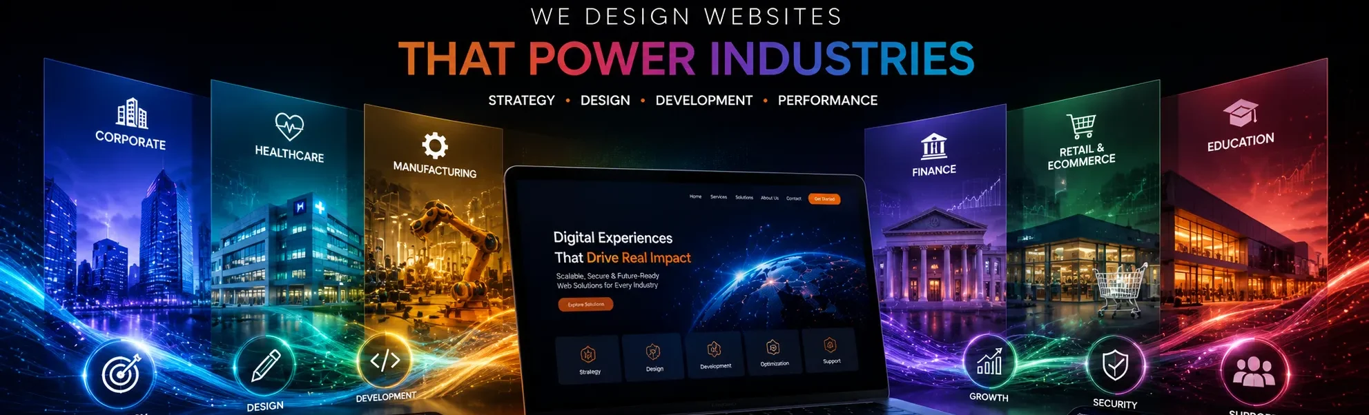 Modern corporate website development with responsive design, strategy, development, SEO, and industry-focused digital experiences. Modern corporate website development with responsive design, strategy, development, SEO, and industry-focused digital experiences.