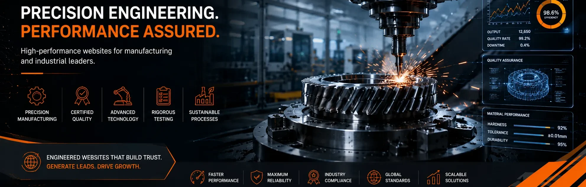 Precision CNC machining with industrial performance analytics and engineering technology Precision CNC machining with industrial performance analytics and engineering technology