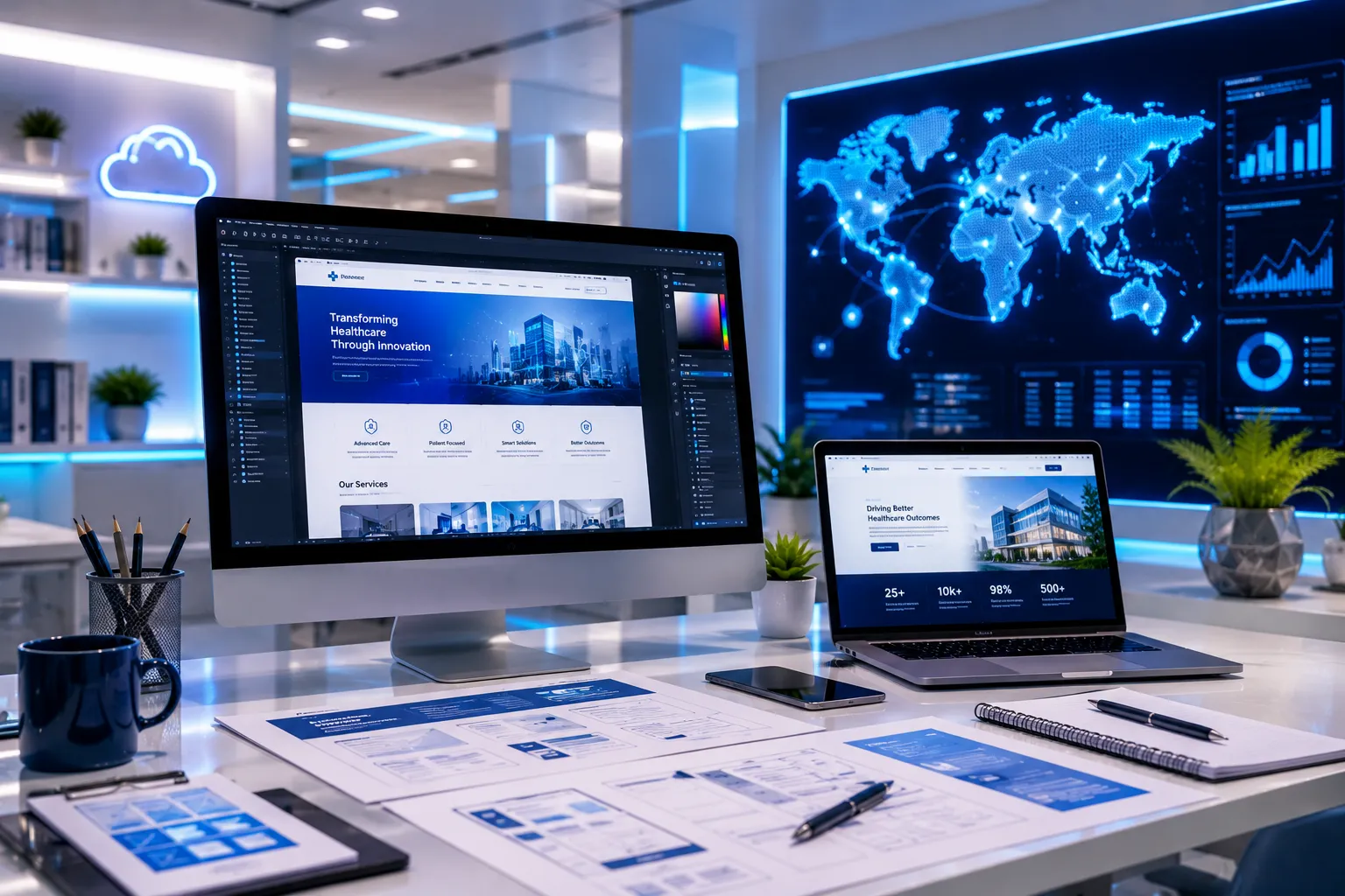 Professional medical website design and development services