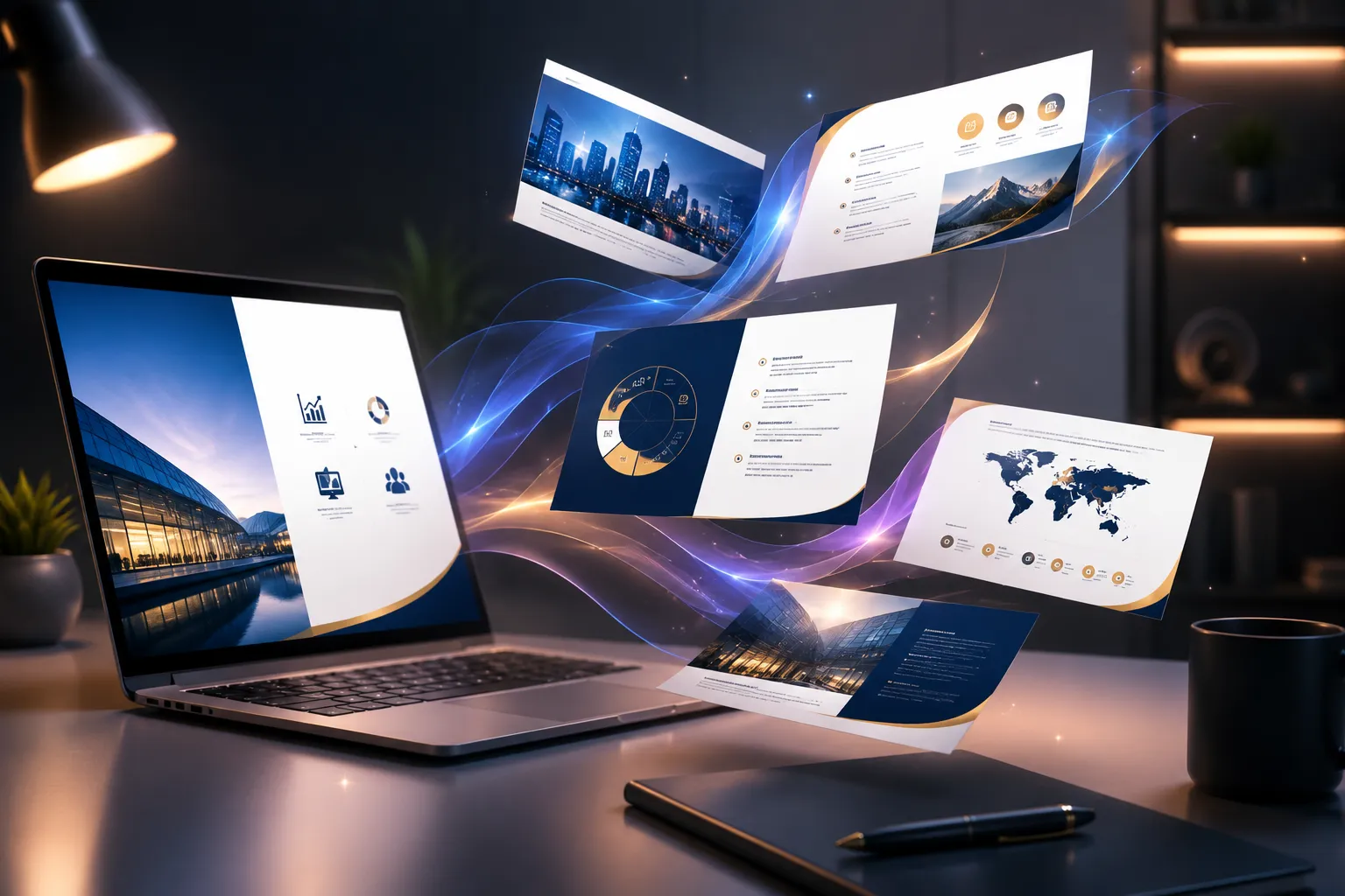 Professional presentation design transforming business ideas into impactful visual stories. Professional presentation design transforming business ideas into impactful visual stories.