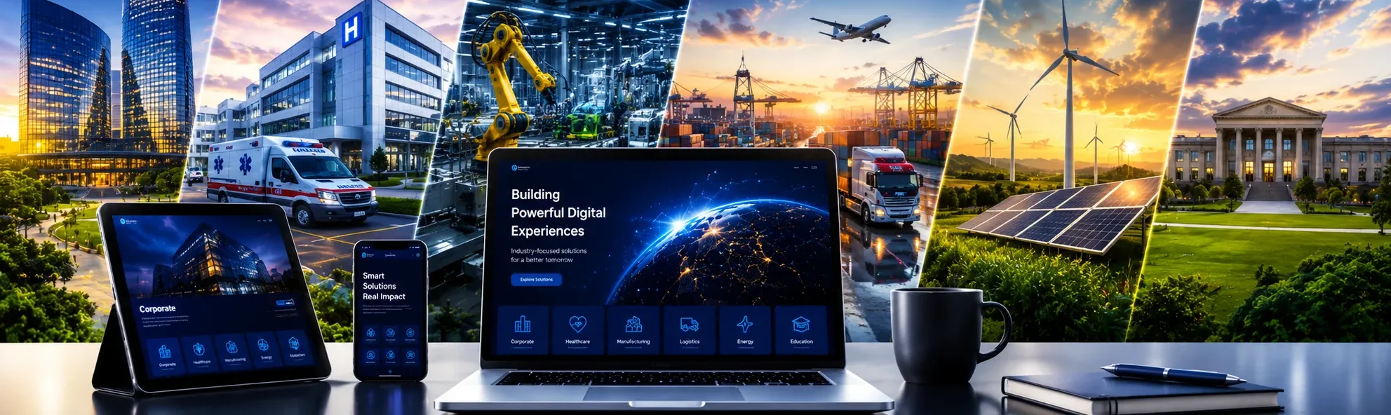 Responsive AI-powered website solutions for corporate, healthcare, manufacturing, logistics, energy, and education businesses. Responsive AI-powered website solutions for corporate, healthcare, manufacturing, logistics, energy, and education businesses.