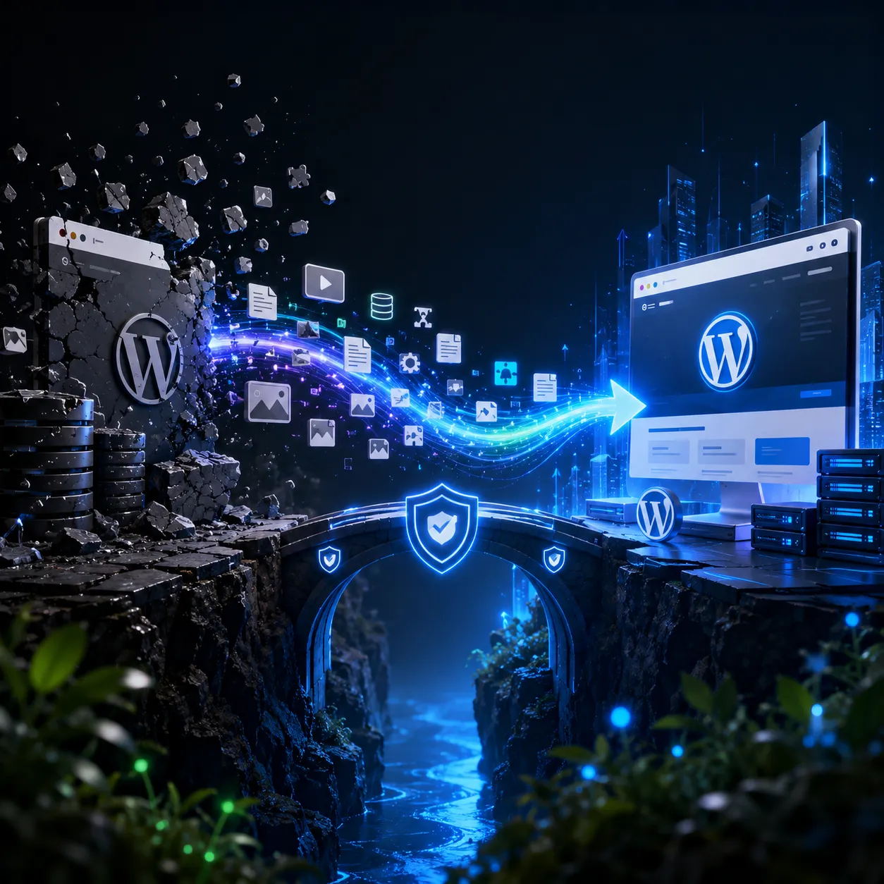 Secure enterprise WordPress migration with AI-assisted data transfer Secure enterprise WordPress migration with AI-assisted data transfer