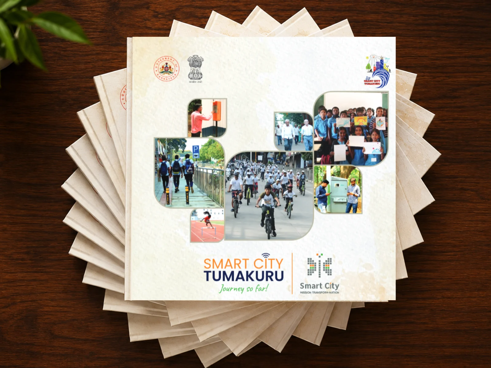 Spiral Books Annual report and coffee table book production for Tumakuru Smart City by Nispaara