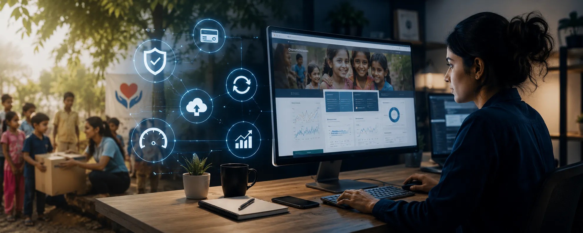 AI-powered website maintenance dashboard supporting secure nonprofit website performance. AI-powered website maintenance dashboard supporting secure nonprofit website performance.