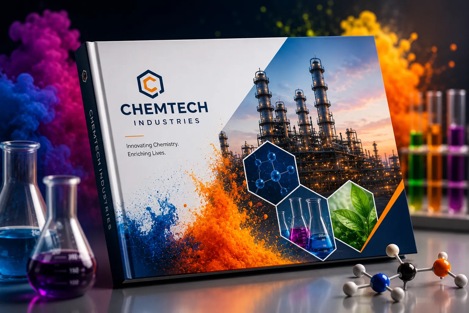 Corporate profile book for chemical manufacturing company Corporate profile book for chemical manufacturing company