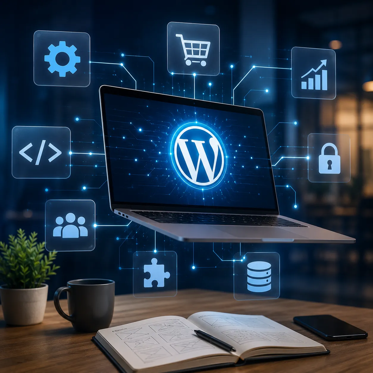 Custom WordPress plugin ecosystem with secure integrations