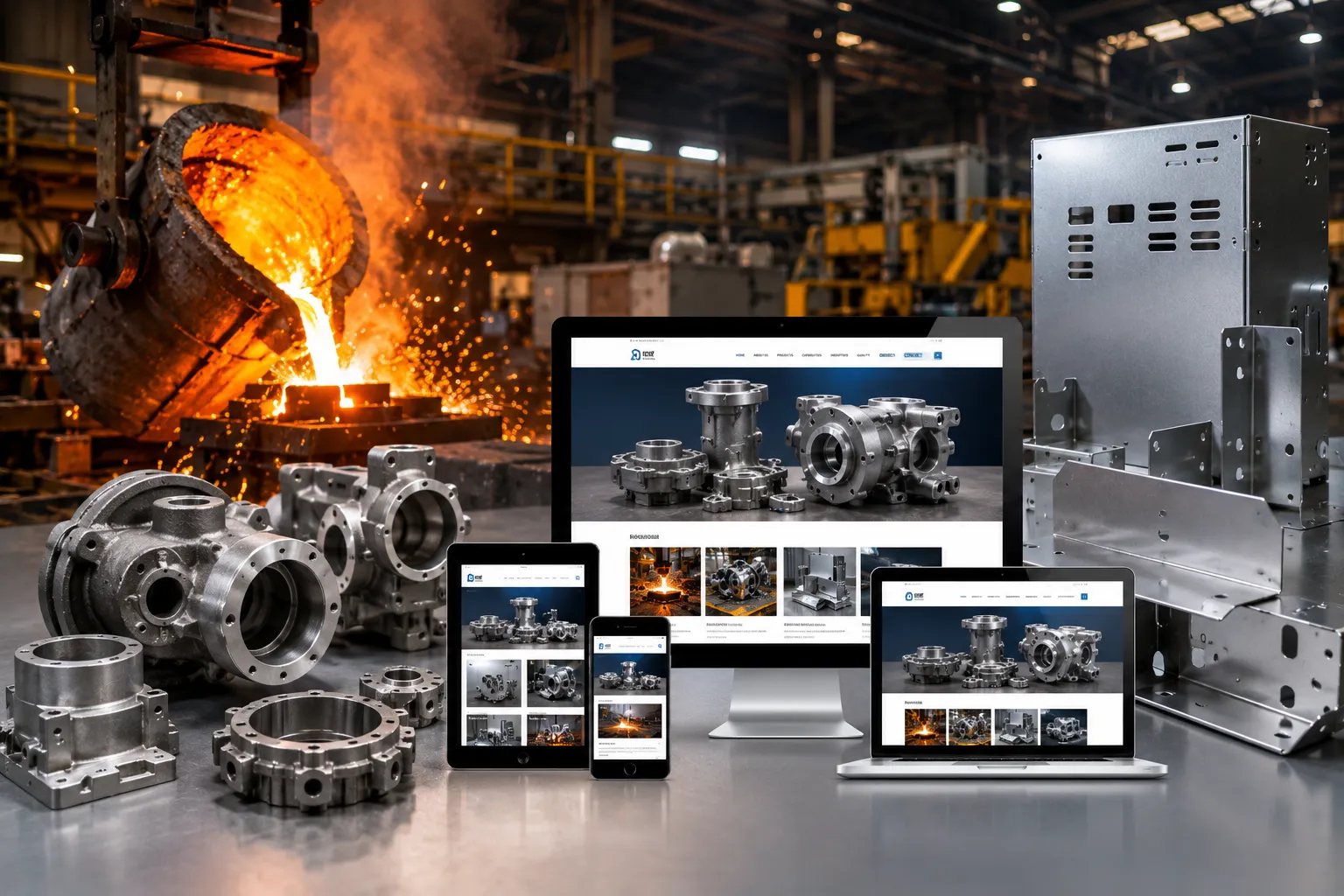 Metal Casting and sheet metal AI enhanced website design Metal Casting and sheet metal AI enhanced website design