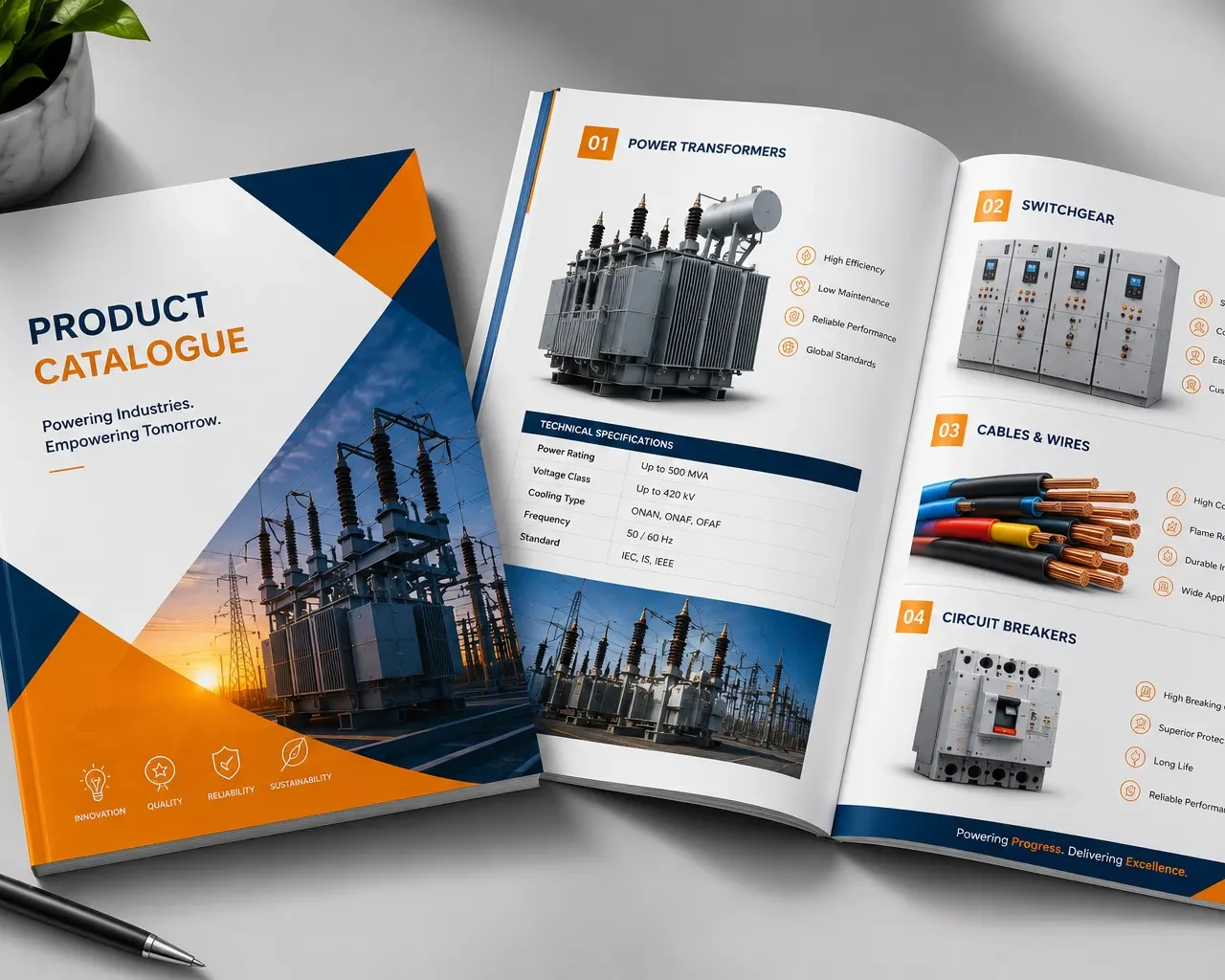 Product catalogue design for electrical equipment manufacturers Product catalogue design for electrical equipment manufacturers