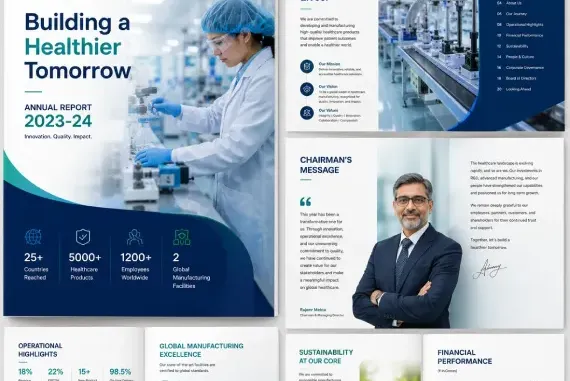 Professional healthcare brochure design for medical device and pharmaceutical manufacturers Professional healthcare brochure design for medical device and pharmaceutical manufacturers