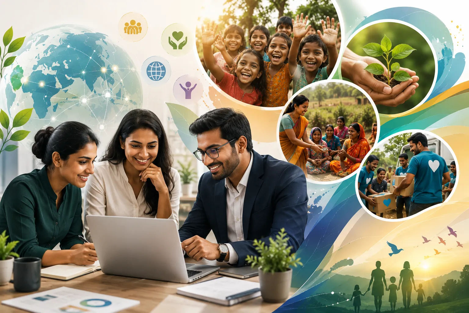 Purpose-driven NGO website with global outreach and digital engagement