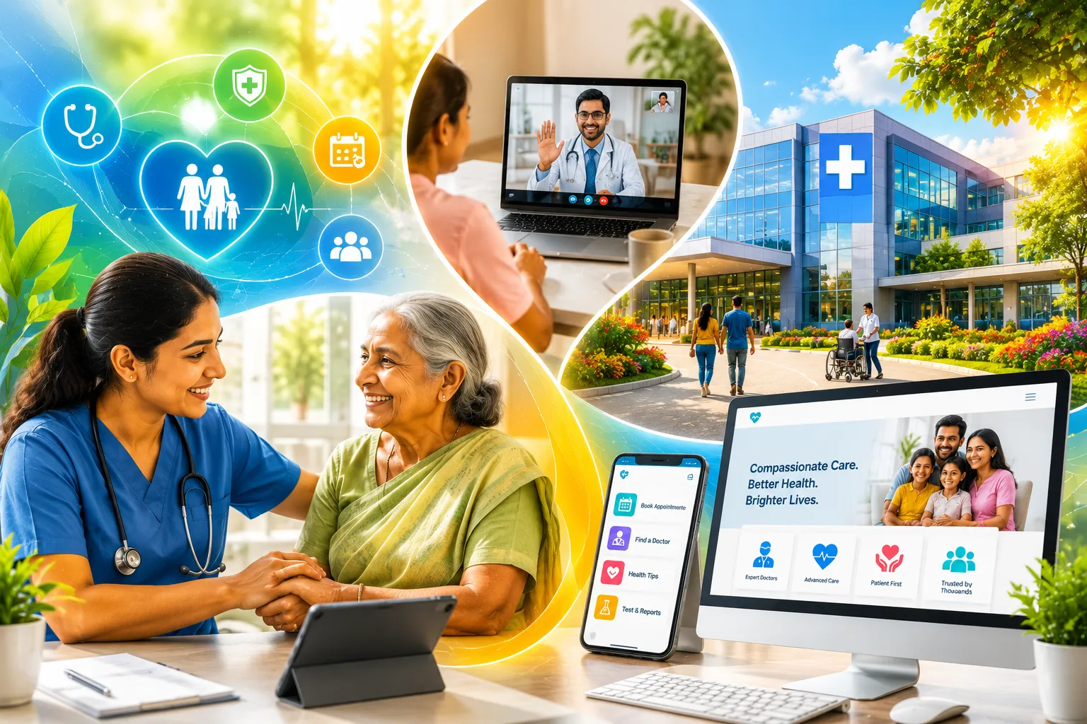 SEO-friendly healthcare website improving patient trust and digital experience