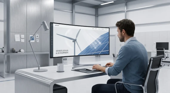 Website design for renewable energy manufacturing company Website design for renewable energy manufacturing company