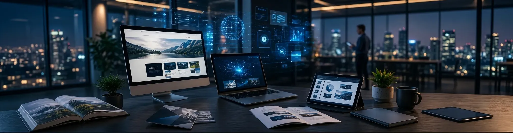 AI-powered digital communication solutions with website design, coffee table books and corporate branding for IT companies AI-powered digital communication solutions with website design, coffee table books and corporate branding for IT companies