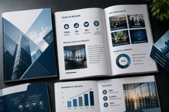 Annual report design for associations and chambers of commerce Annual report design for associations and chambers of commerce