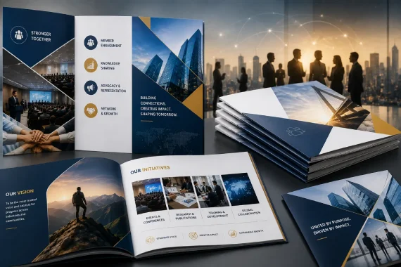 Corporate brochure design for associations and membership organisations