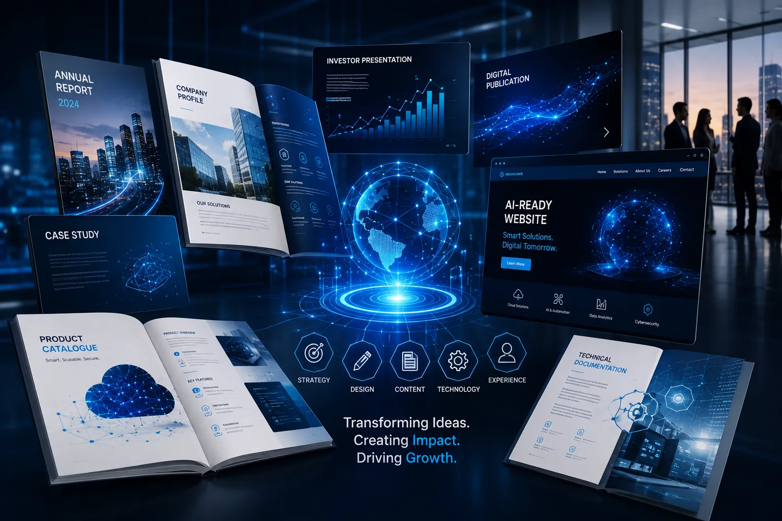 Corporate reports, AI-ready websites, digital publications and communication solutions for IT companies Corporate reports, AI-ready websites, digital publications and communication solutions for IT companies