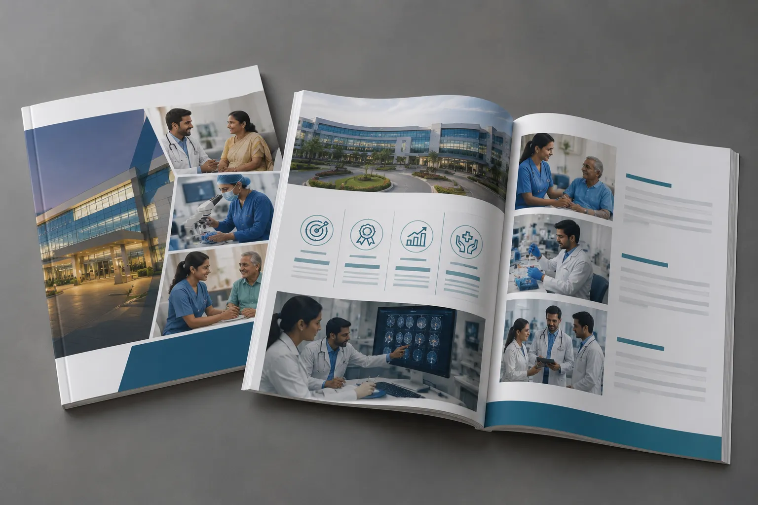 Healthcare annual report and corporate brochure design for diagnostic centres Healthcare annual report and corporate brochure design for diagnostic centres