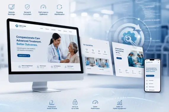 Healthcare website redesign and maintenance with secure digital experiences Healthcare website redesign and maintenance with secure digital experiences