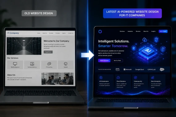 Modern AI website redesign for IT companies by Nispaara Modern AI website redesign for IT companies by Nispaara
