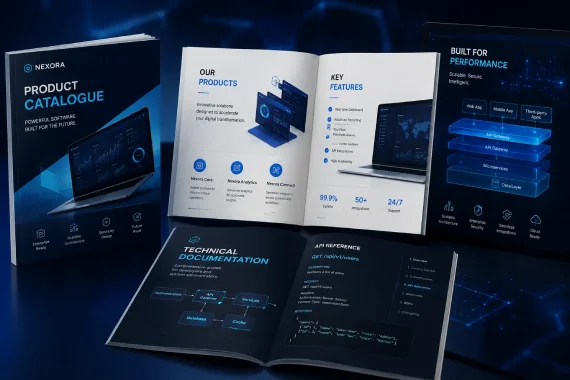 Product catalogue and technical documentation design for software companies Product catalogue and technical documentation design for software companies