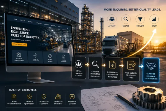B2B manufacturing website design B2B manufacturing website design